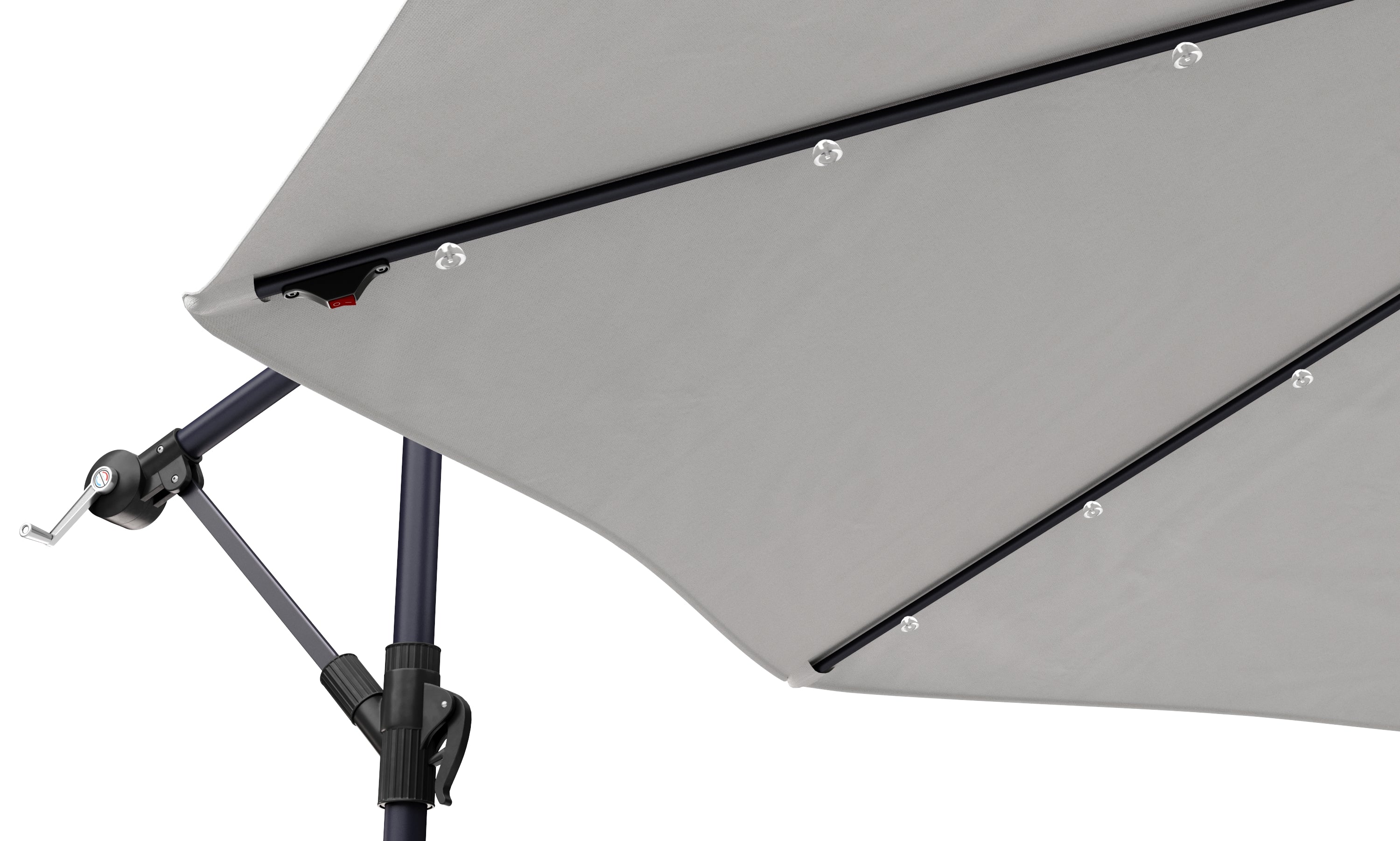 Sonnenschirm Ampelschirm mit LED 350 cm