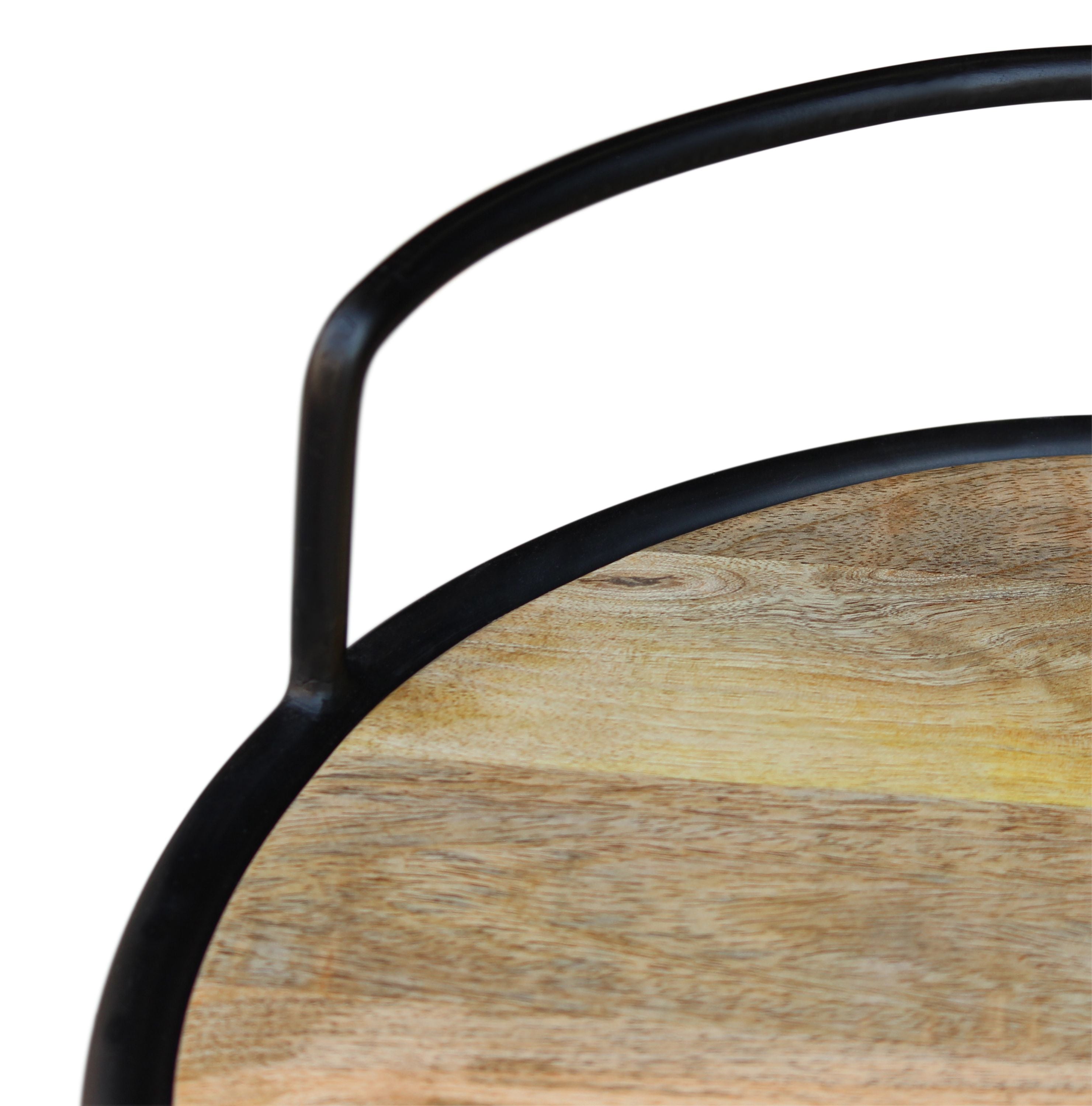 Beistelltisch Holz Vintage FYNN rund