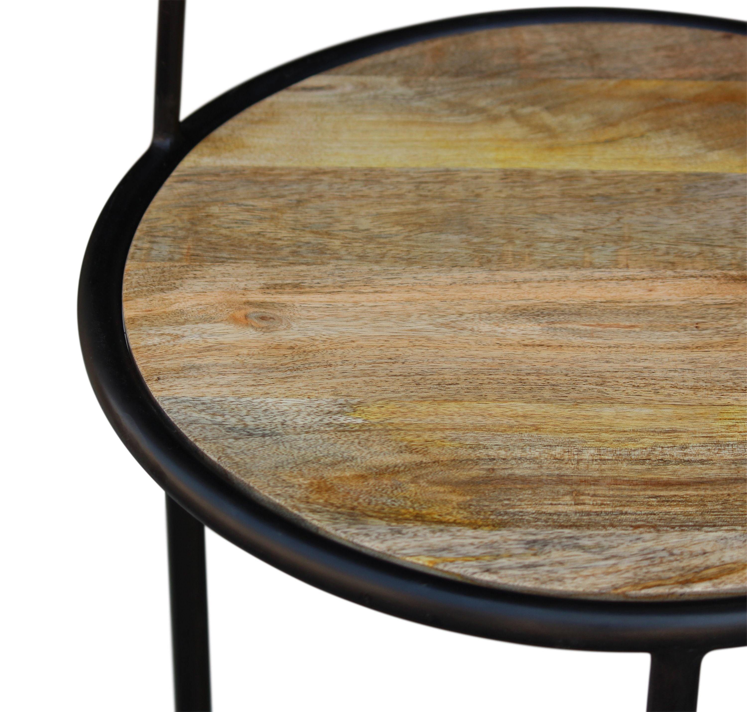 Beistelltisch Holz Vintage FYNN rund