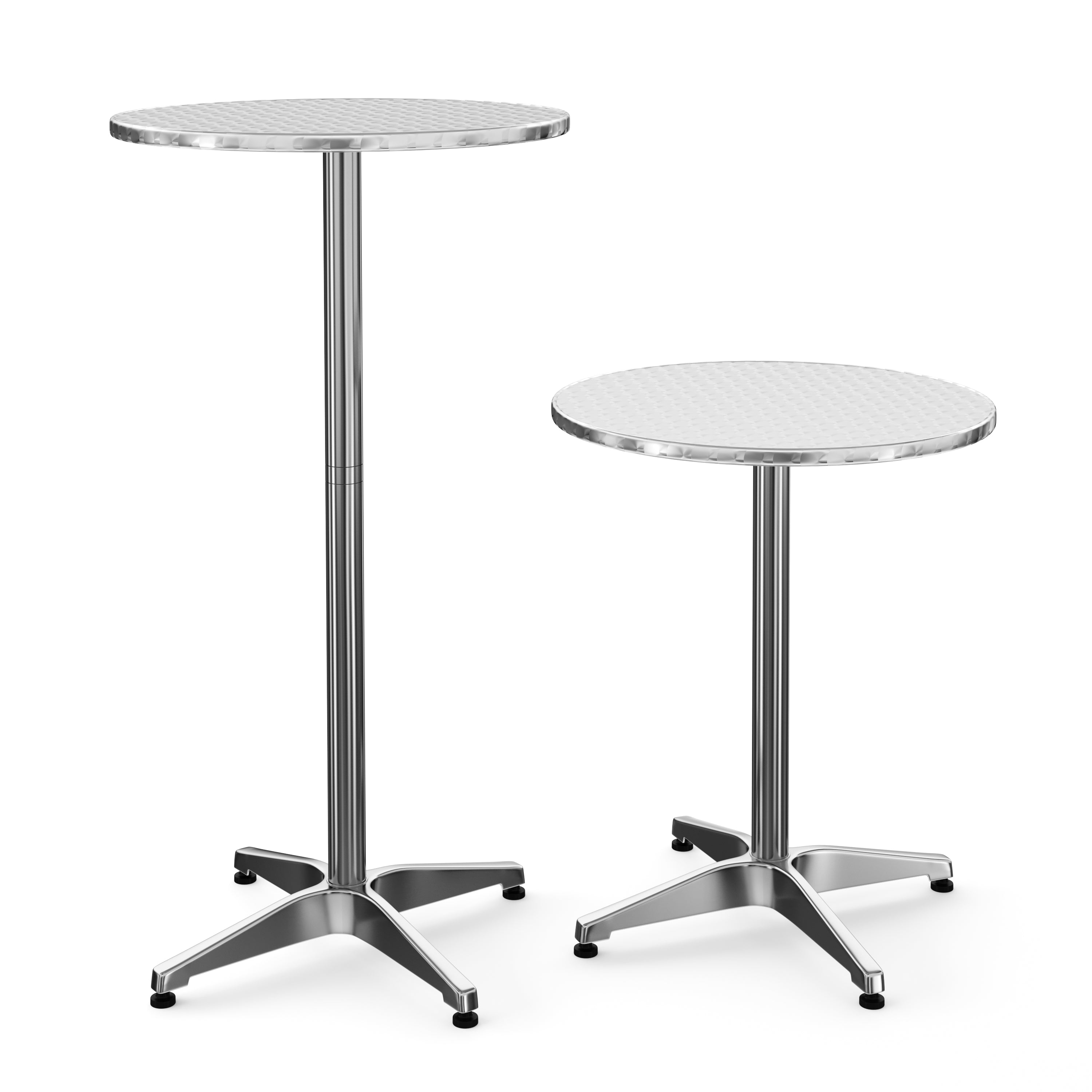 Bistrotisch Stehtisch Alu rund höhenverstellbar