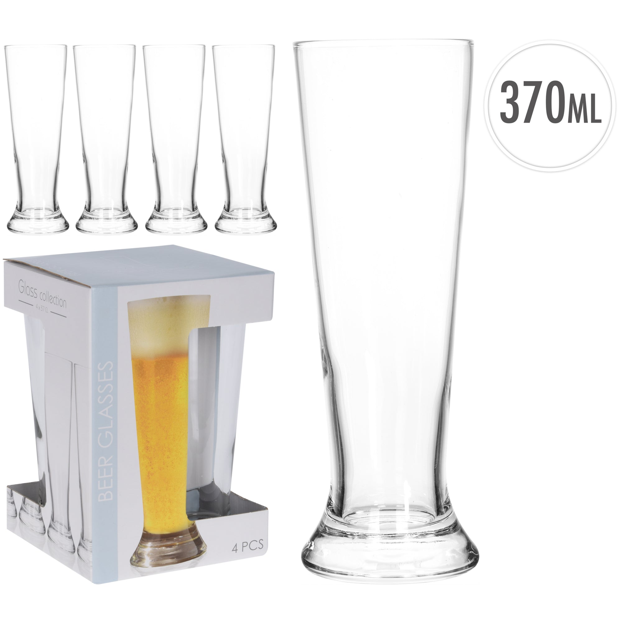 Bierglas 4er Set 370 ml