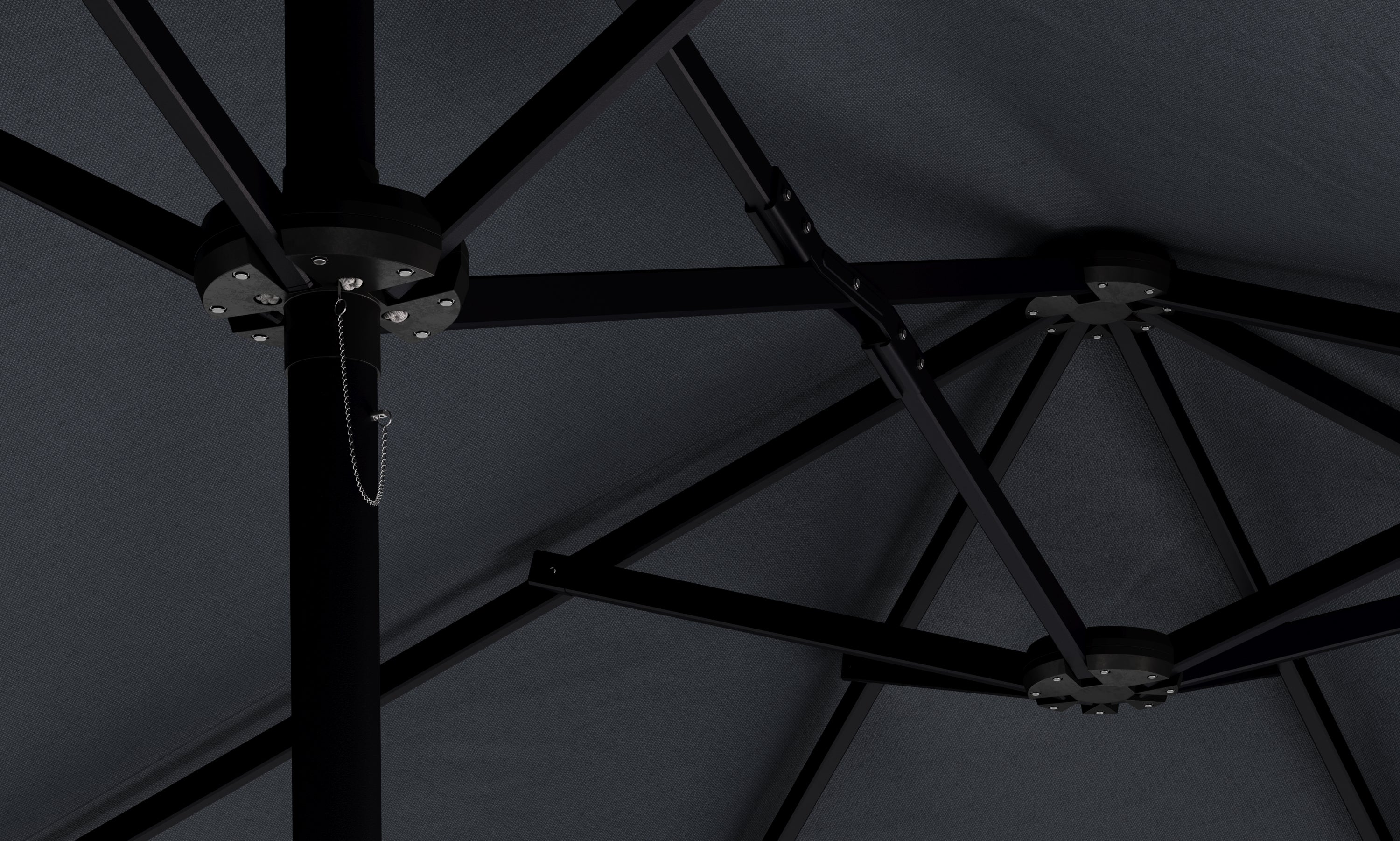 Doppel-Sonnenschirm 460 x 270 cm