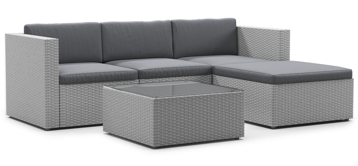 Ersatzkissen Lounge Malibu grau