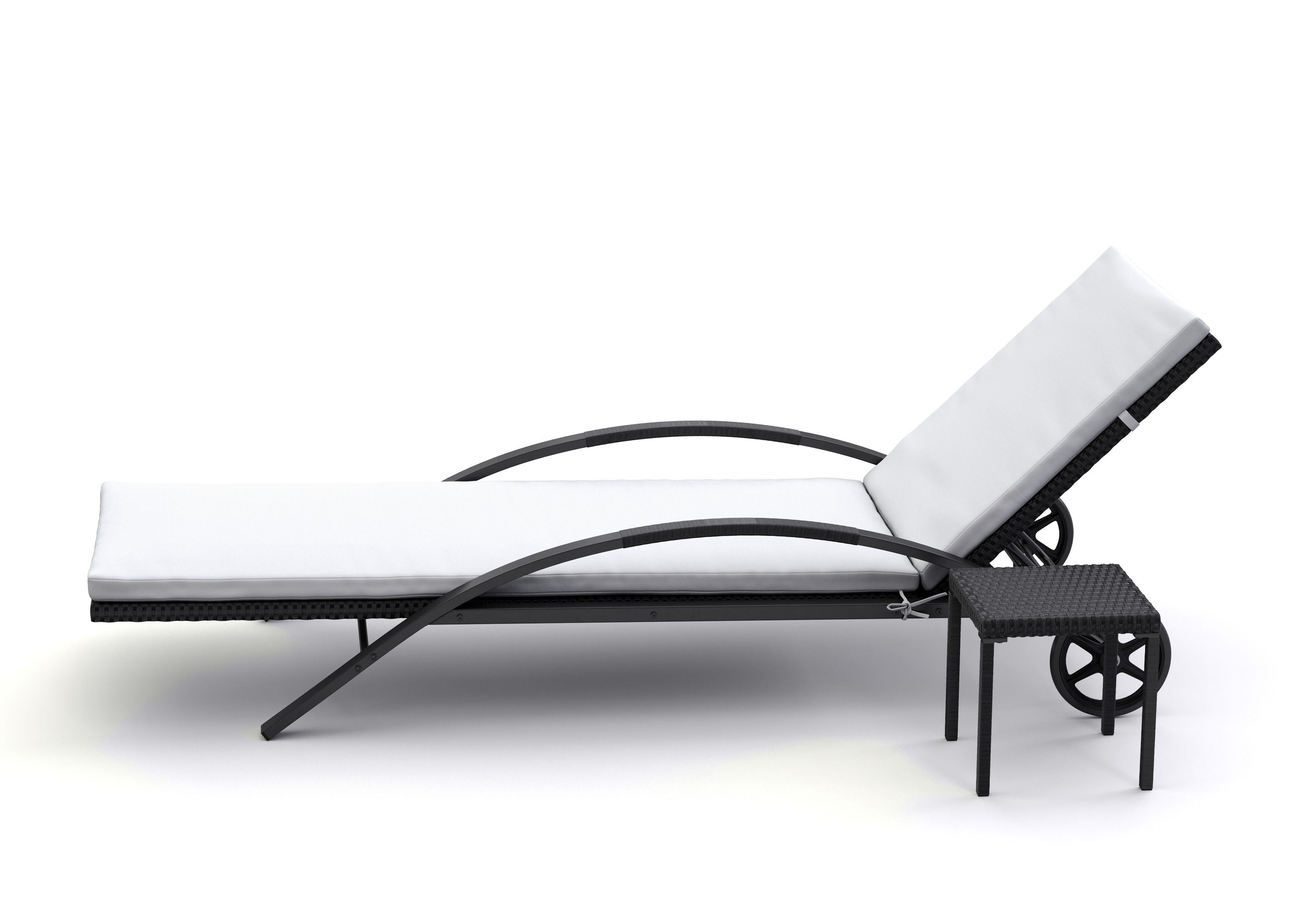 Rattan Gartenliege KIM Set