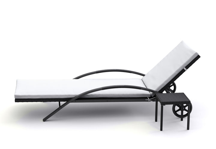 Rattan Gartenliege KIM Set