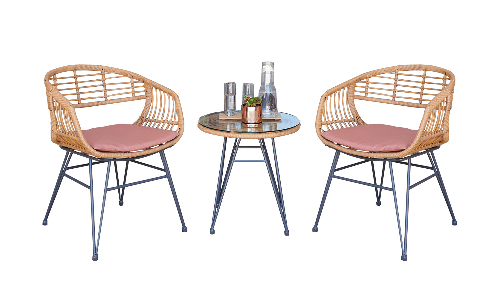 Gartenmöbel Set CADIZ 3-teilig