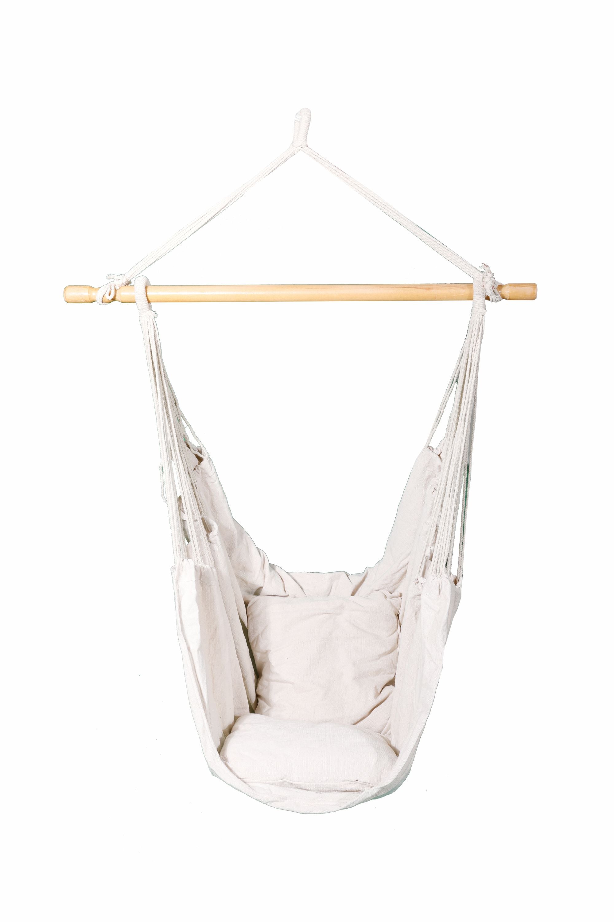 Hängesitz 180x125 cm mit Kissen weiss