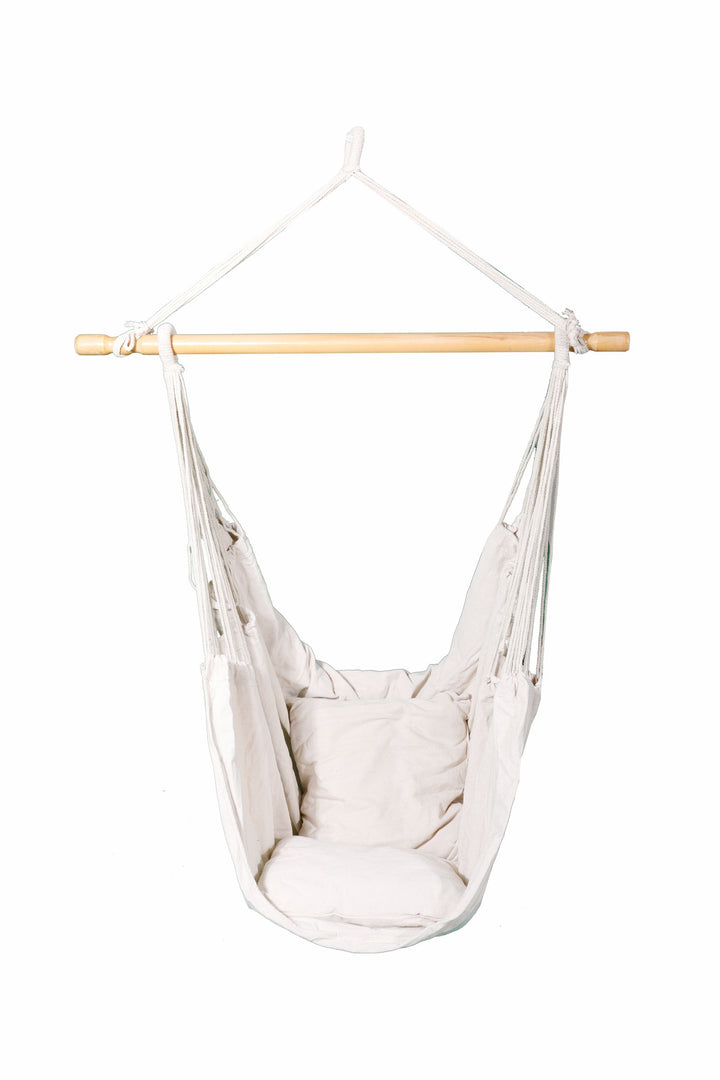 Hängesitz 180x125 cm mit Kissen weiss