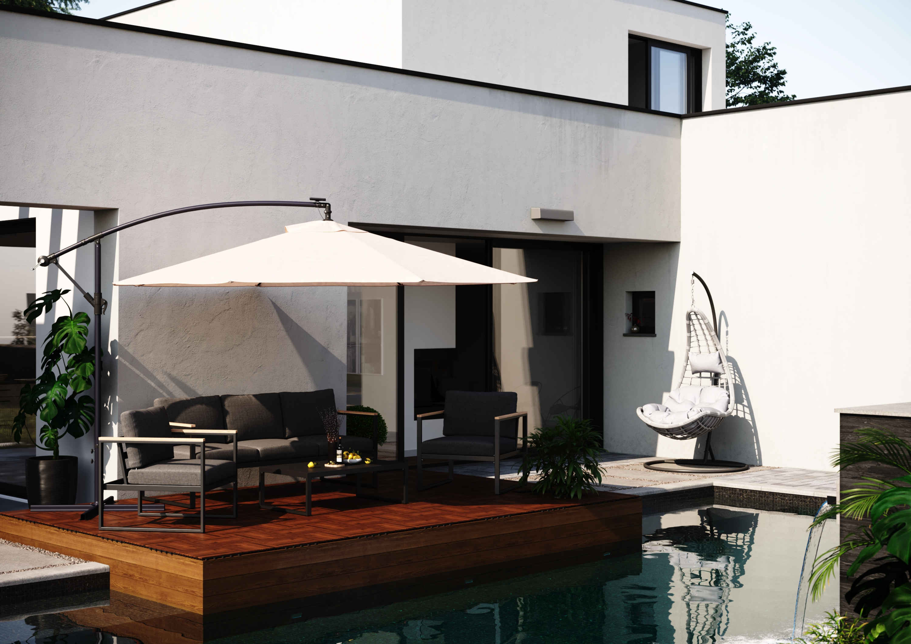 Hängesessel mit Gestell KUBA