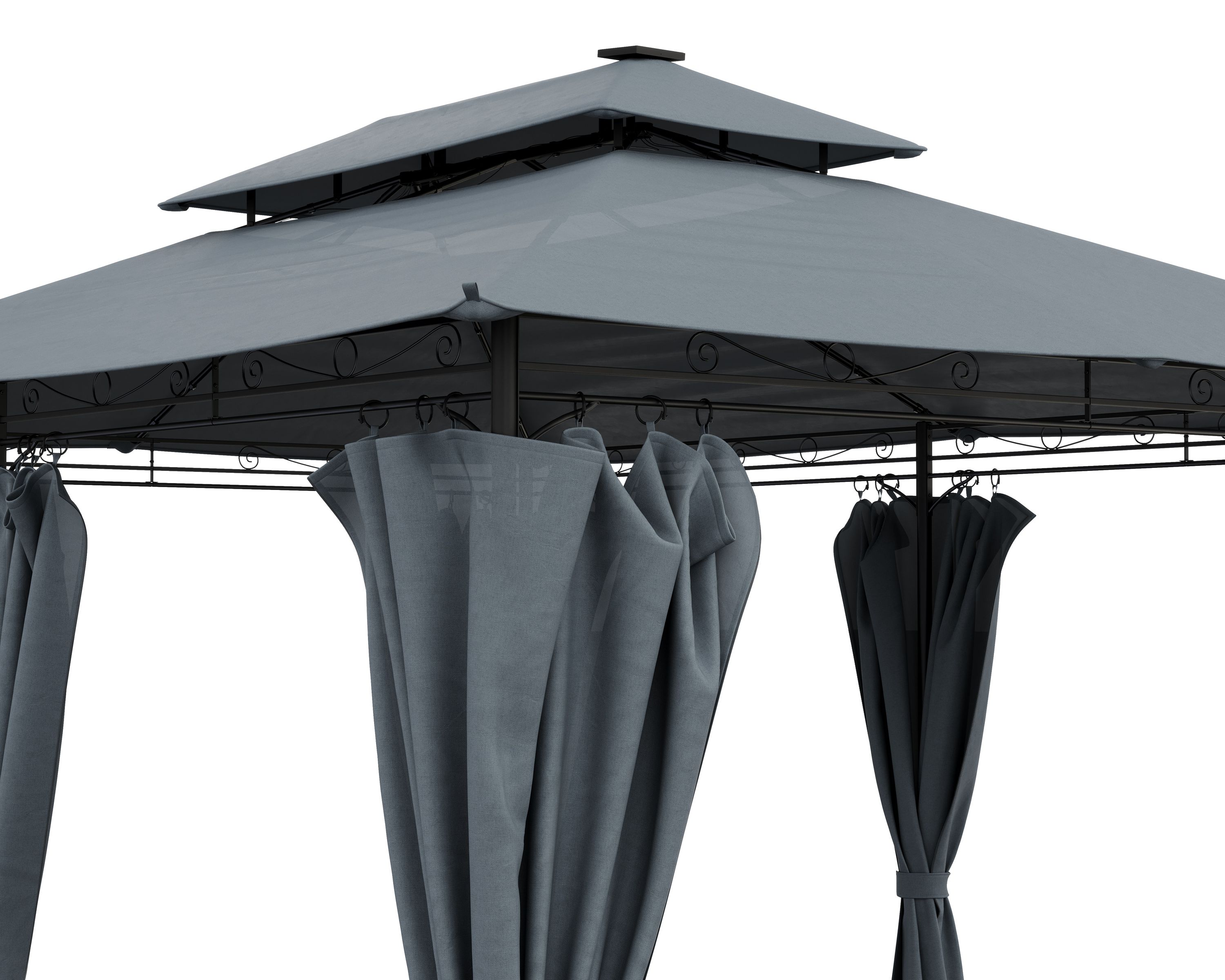 Gartenpavillon LED 3 x 4 m