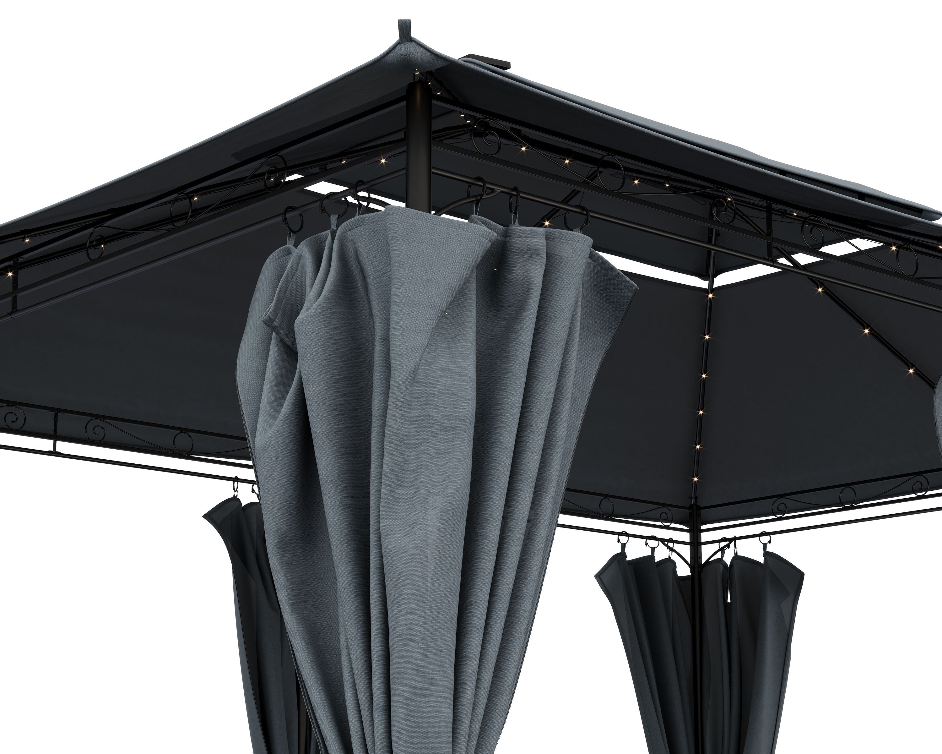 Gartenpavillon LED 3 x 4 m