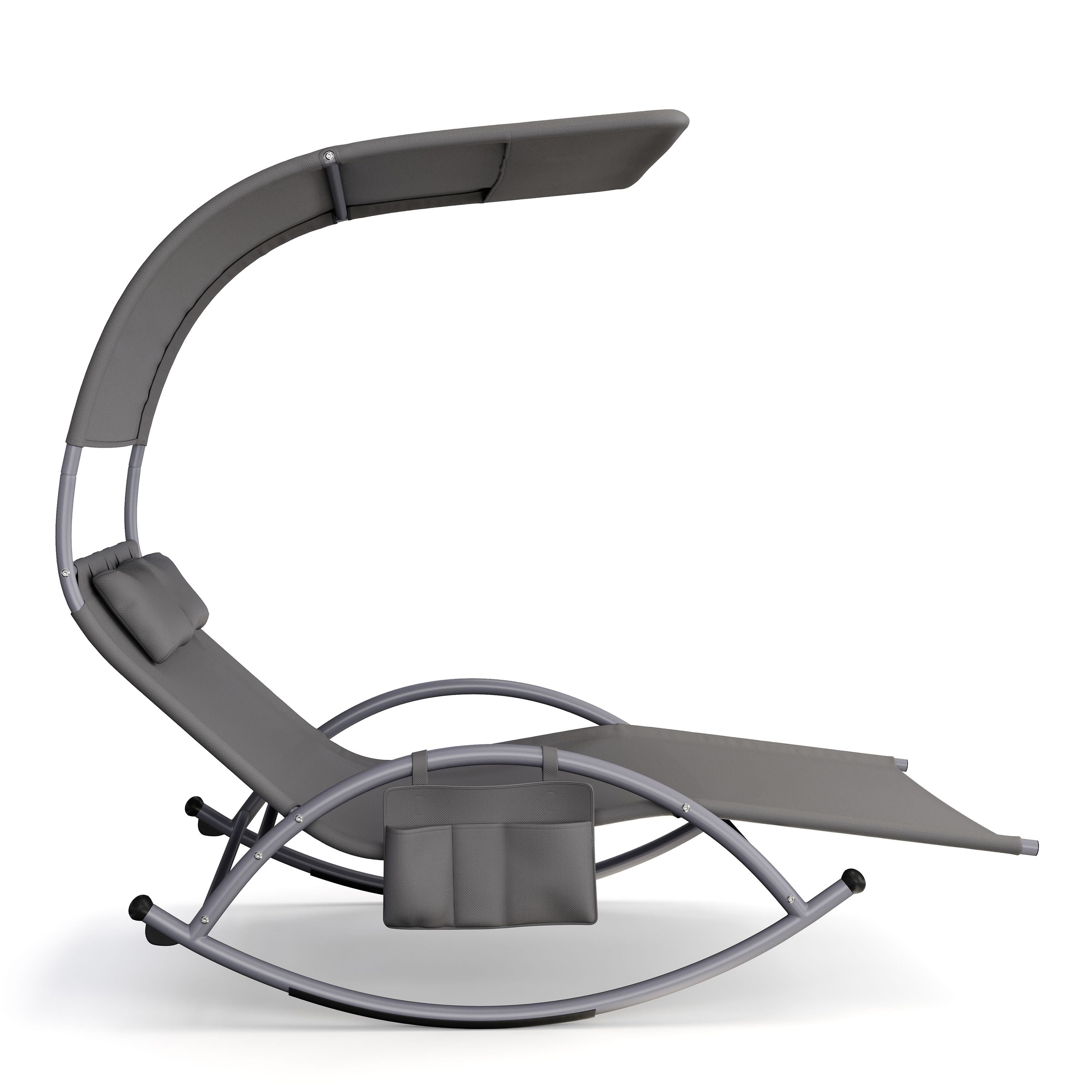 Sonnenliege für 2 Personen mit Dach