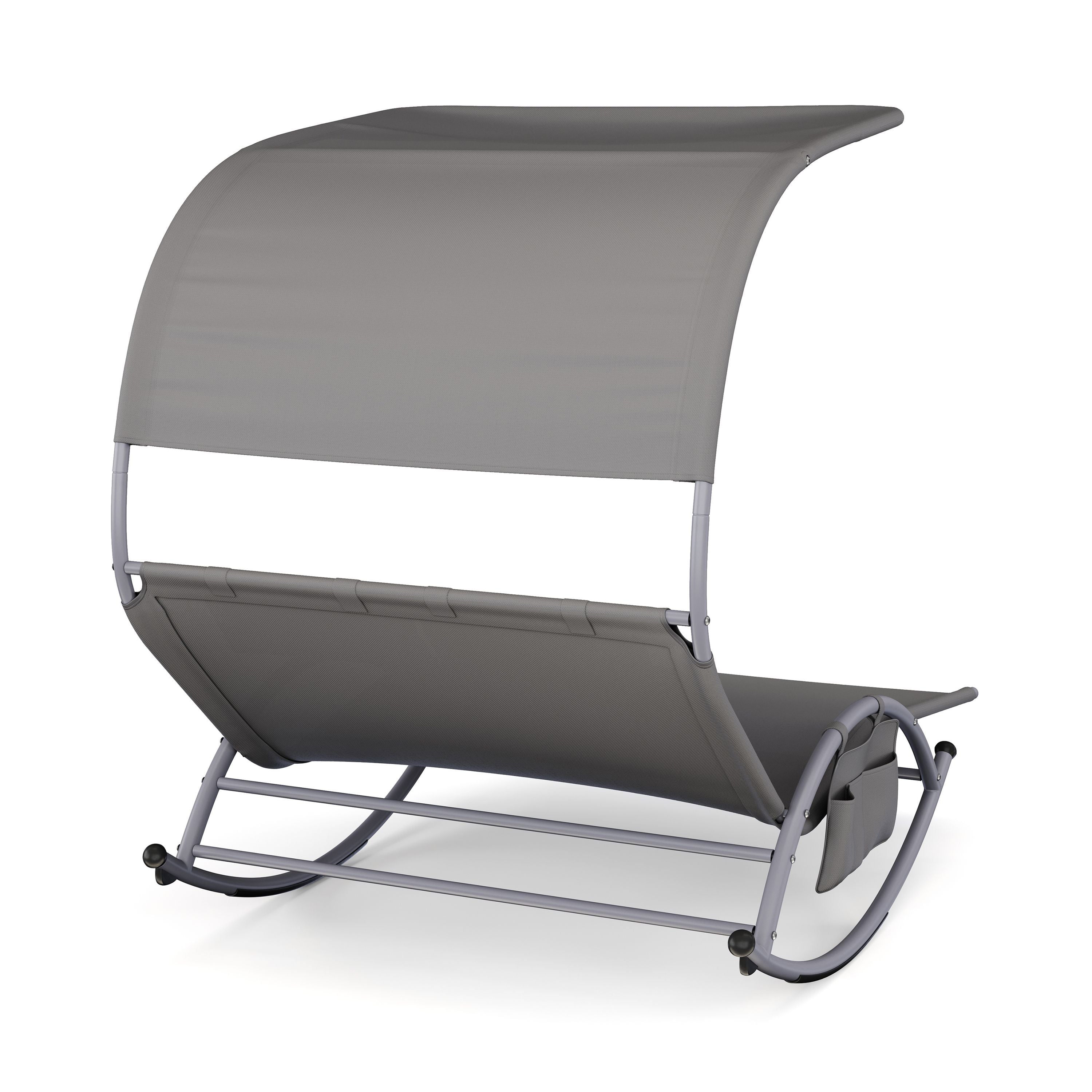 Sonnenliege für 2 Personen mit Dach