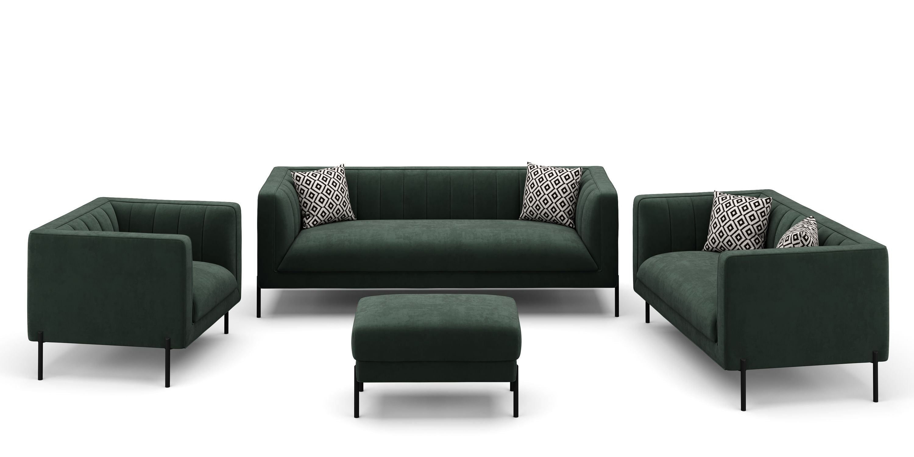 Sofa Set Samt Tamsin