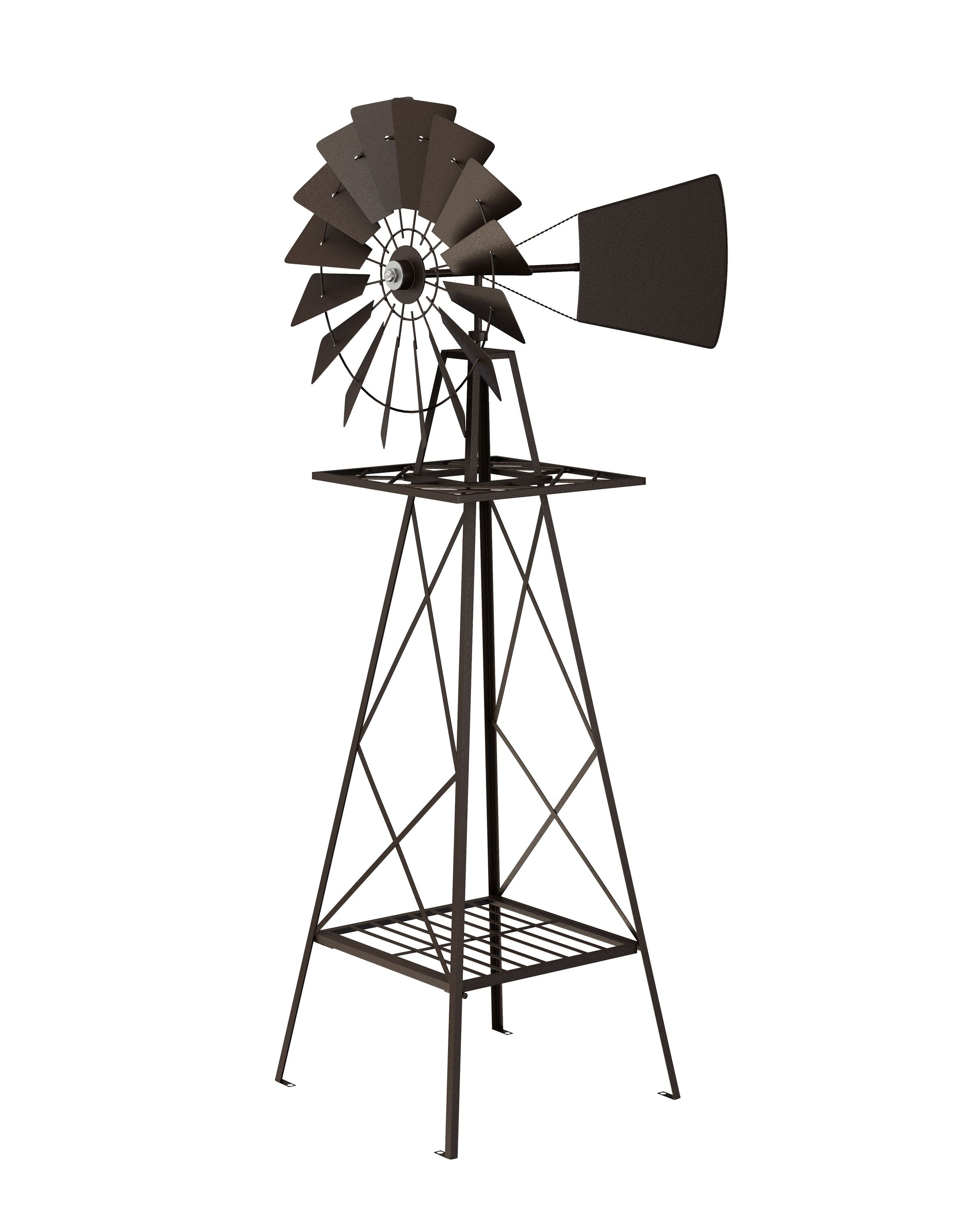 Rostiges Windrad Larkspur