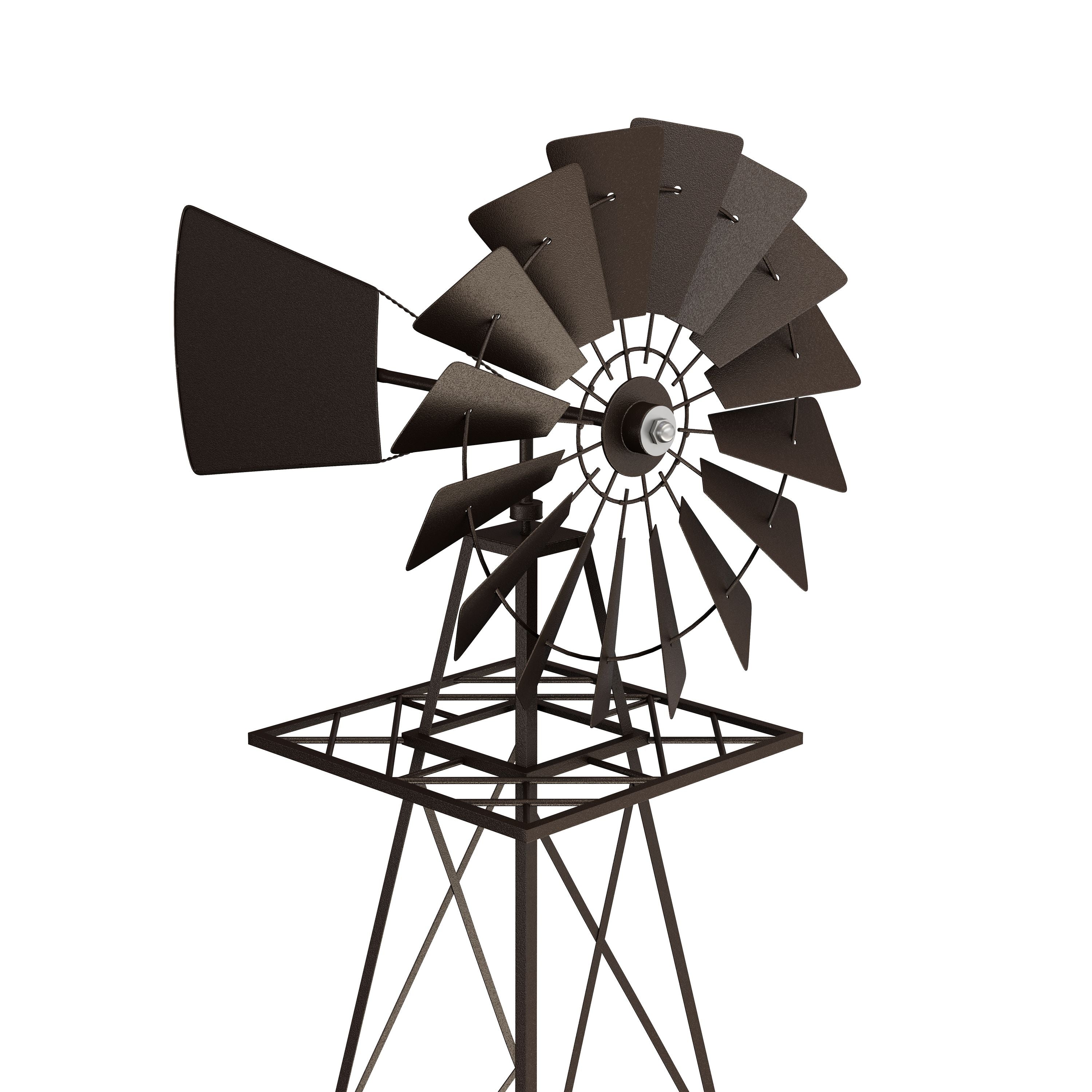 Rostiges Windrad Larkspur