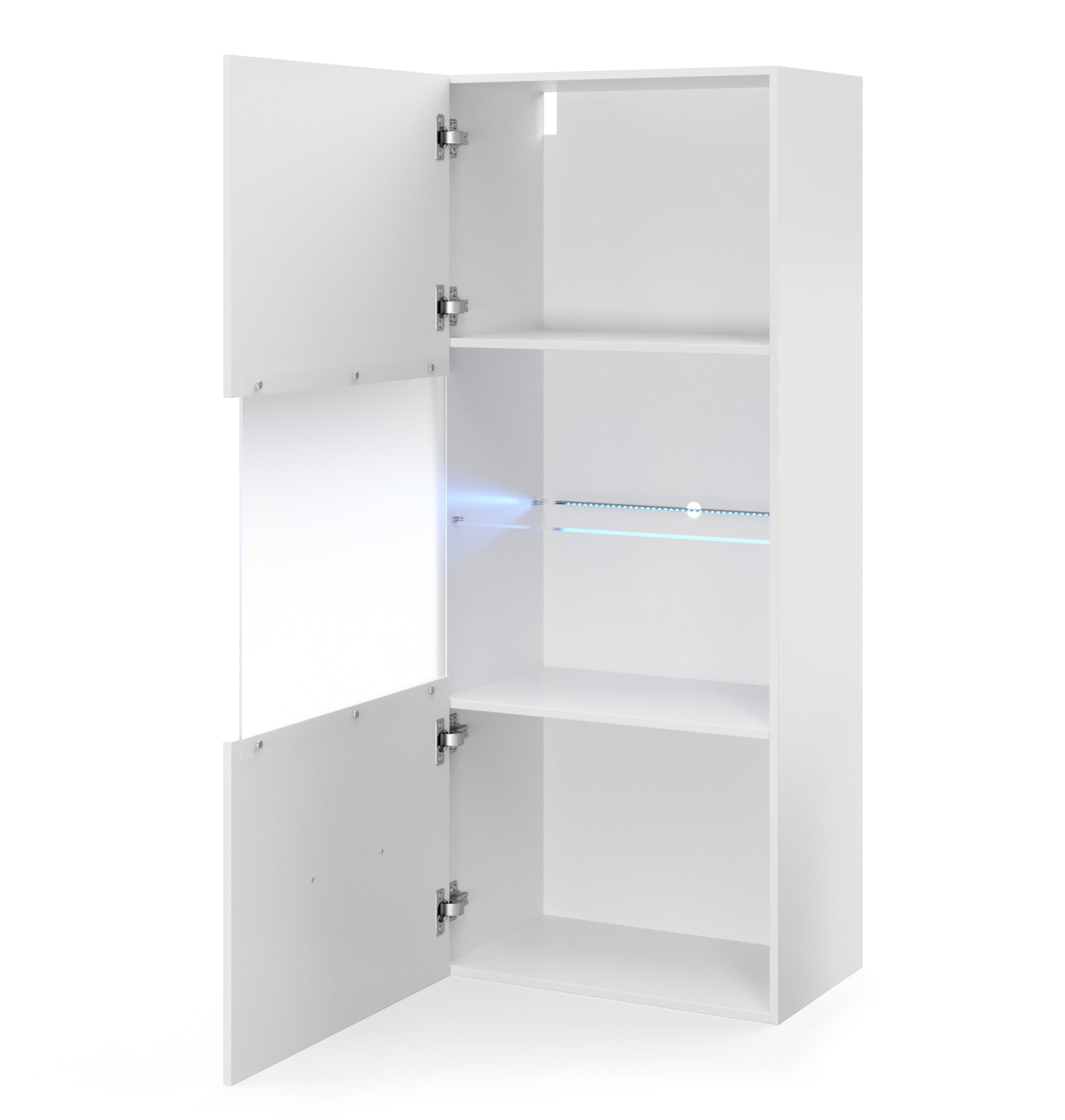 Wohnwand Christopher weiss hochglanz