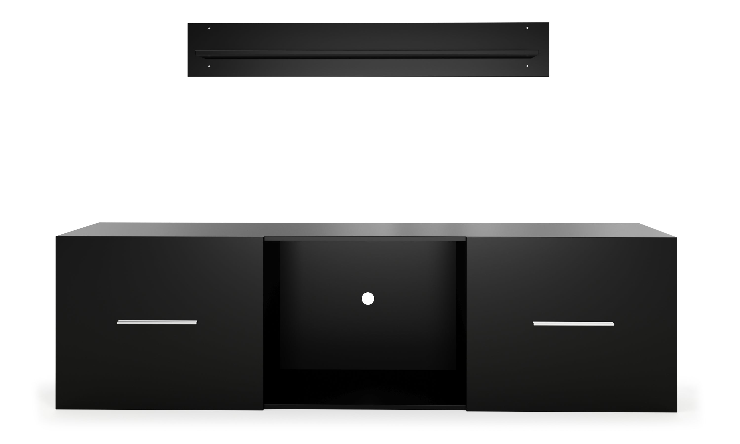 Wohnwand Christopher weiss hochglanz