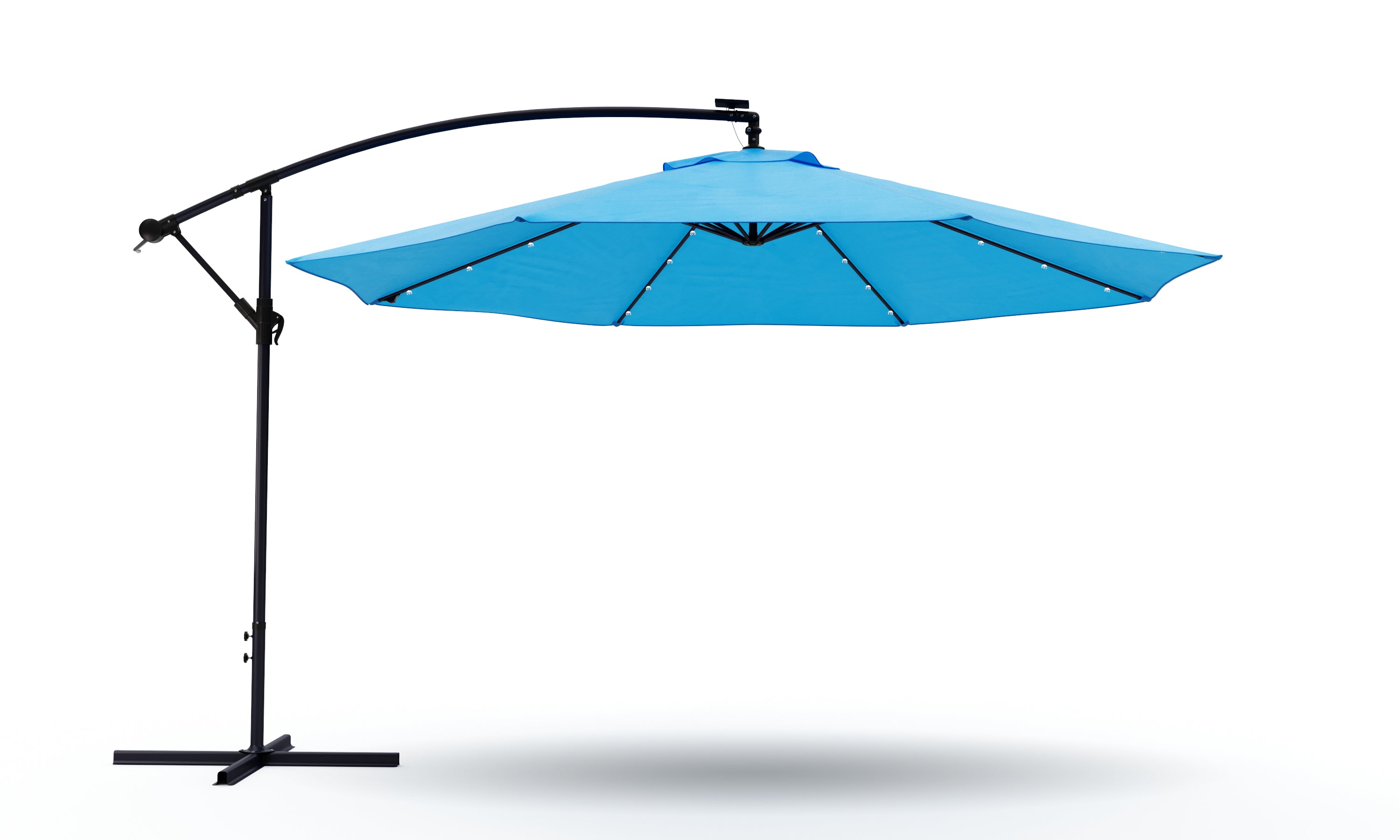 Sonnenschirm Ampelschirm mit LED 350 cm