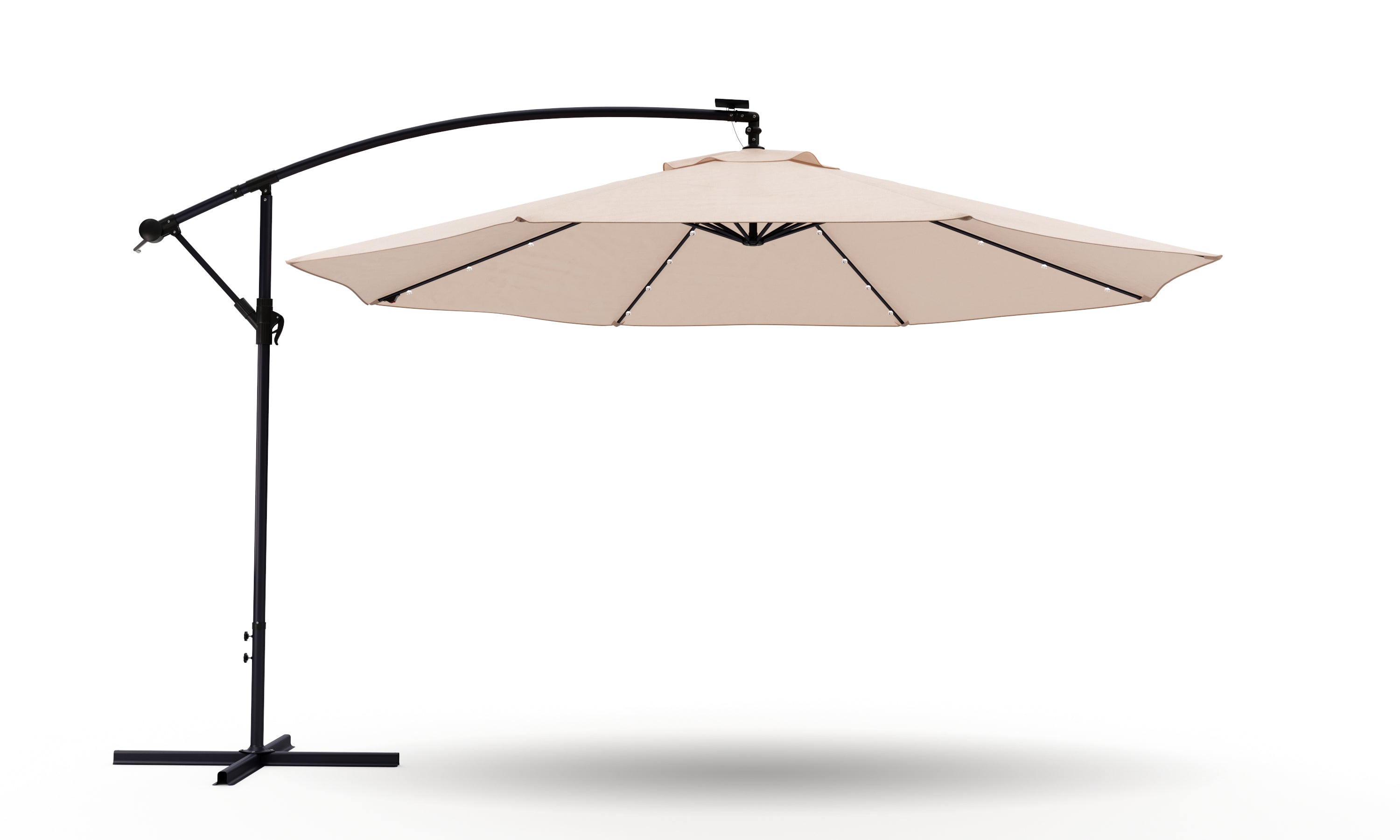 Sonnenschirm Ampelschirm mit LED 350 cm