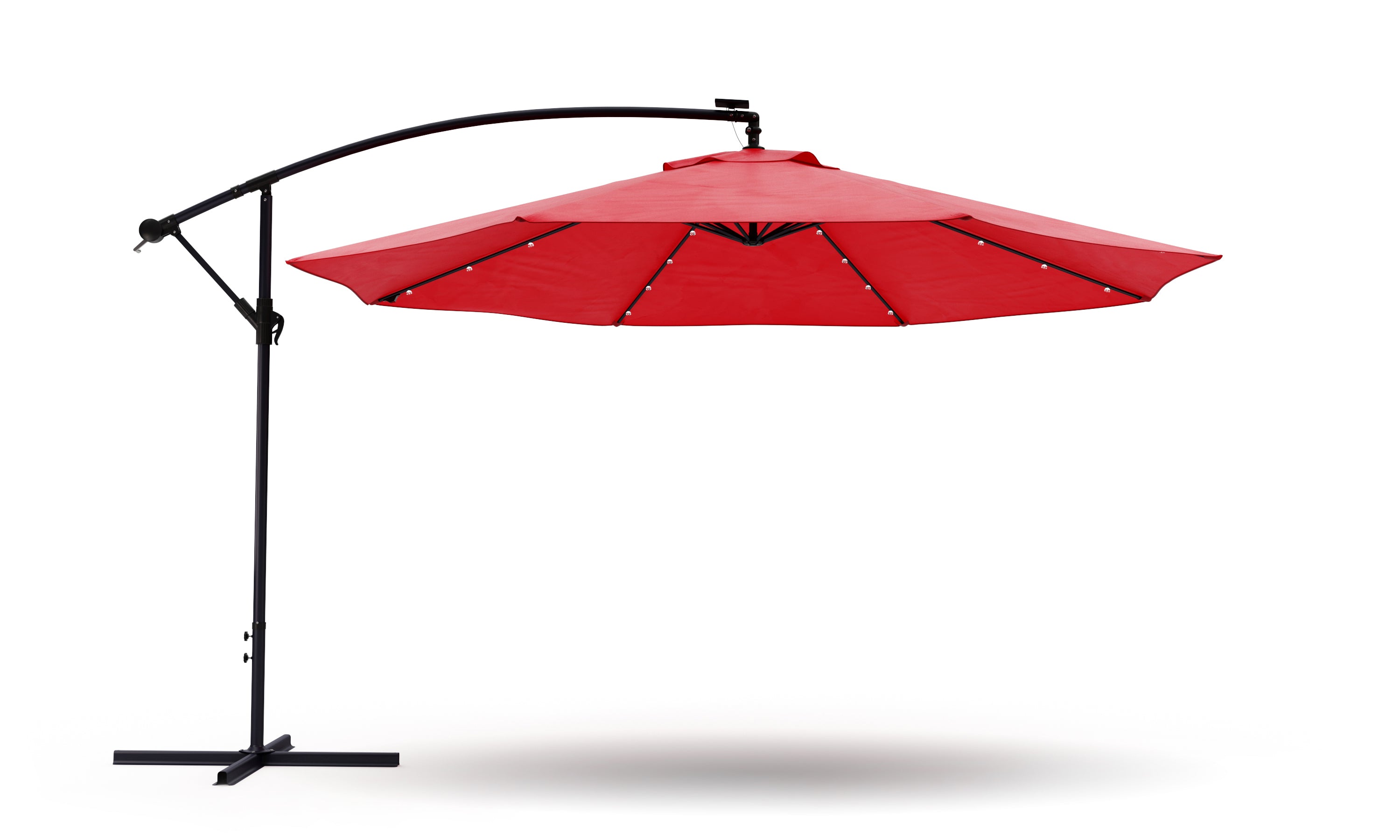 Sonnenschirm Ampelschirm mit LED 350 cm