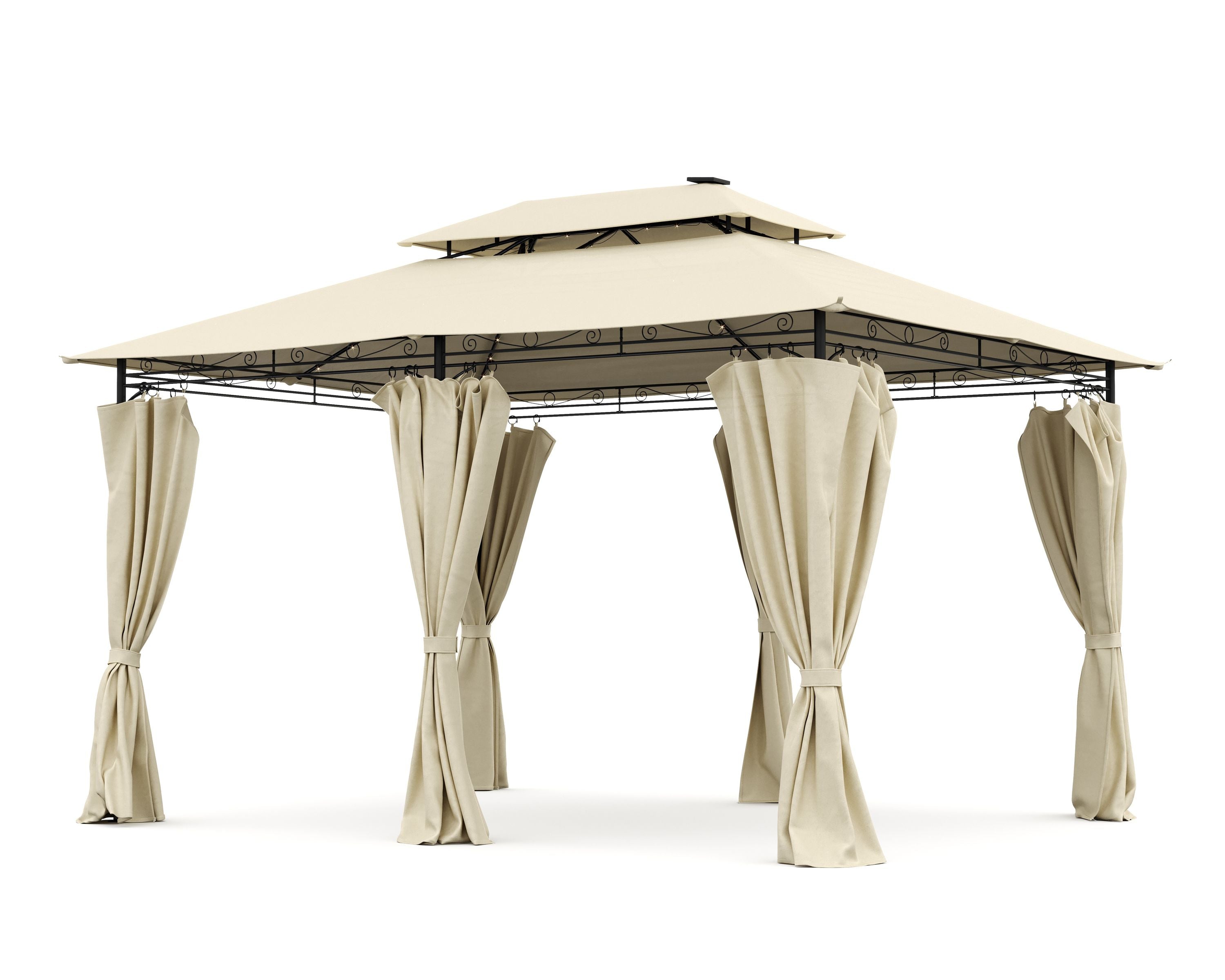 Gartenpavillon LED 3 x 4 m