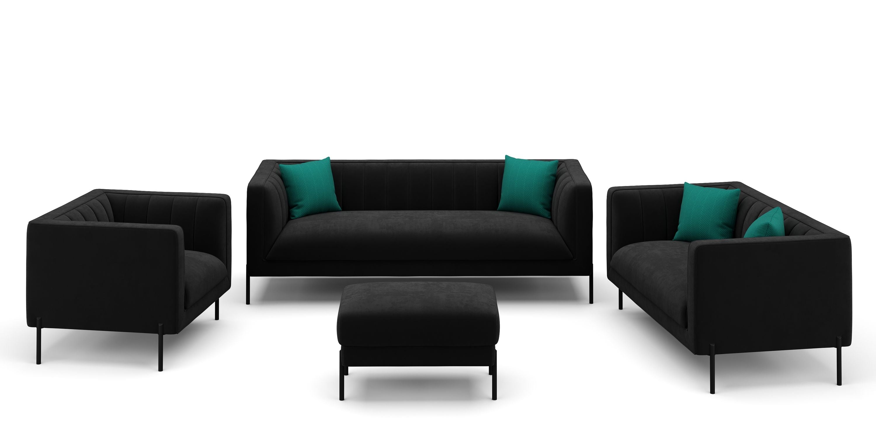 Sofa Set Samt Tamsin